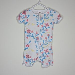 Tea Collection Flower PJ Pajama Onepiece 12-18m
